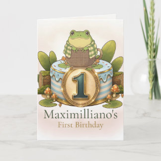 Cartão Encontro Personalizado com Zochi no 1º Aniversário