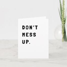 Cartão Encorajador Sarcástico Engraçado