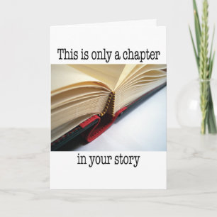Cartão Encorajamento - Capítulo em sua história