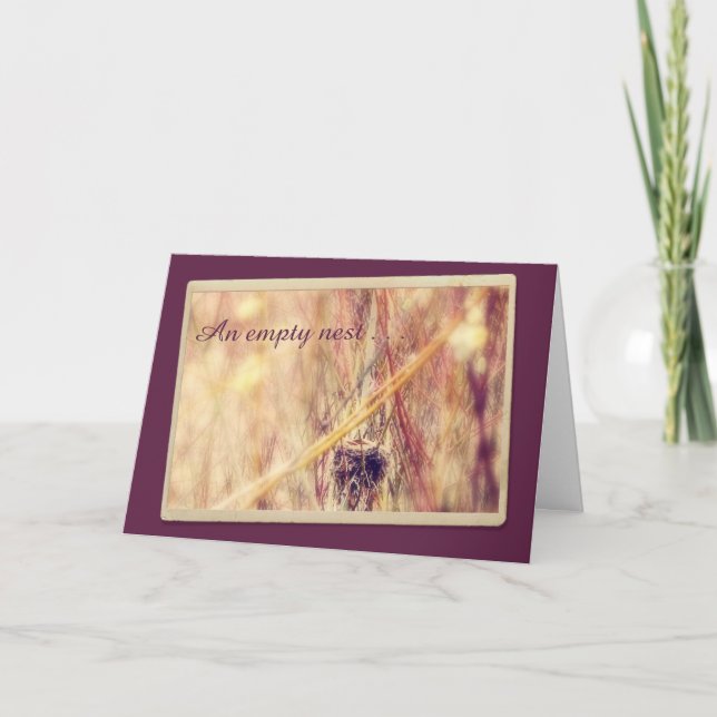 Cartão Encorajamento de Nest vazio (Frente)
