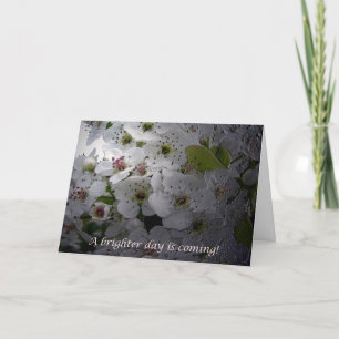 Cartão Encorajamento do Blossom da Apple