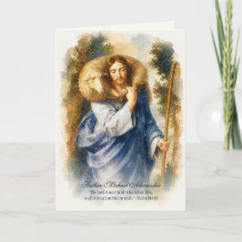 Cartão Encorajamento do Padre Bom Pastor