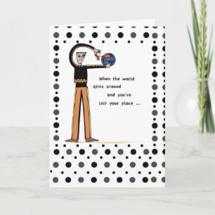 Cartão Encorajamento do World Spins