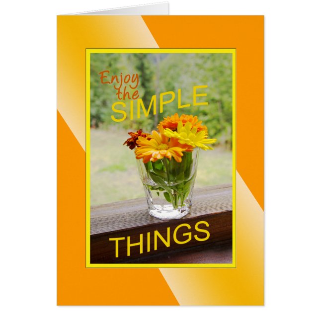 Cartão Encorajamento "Pare e Cheire as Visitas" (Frente)