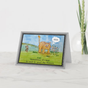 Cartão Encorajar Cachorro Humor Engraçado Você Pode Fazê-