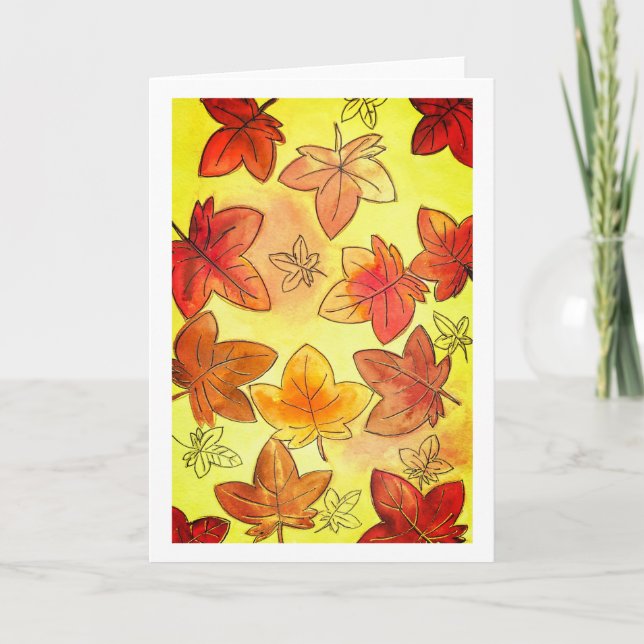 Cartão Encorajar Folhas de QuebraMe (Frente)