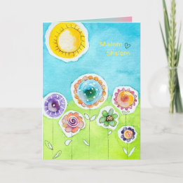 Cartão Encorajar "Shalom Shalom"