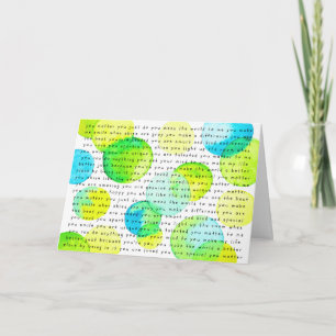 Cartão EncorajeMe "Você É Importante" Versão 1