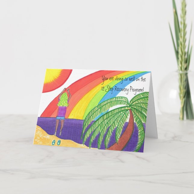 Cartão Encouragement-12 Step Recovery (Frente)