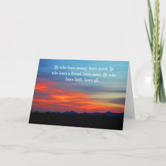 Cartão Encouragement Card