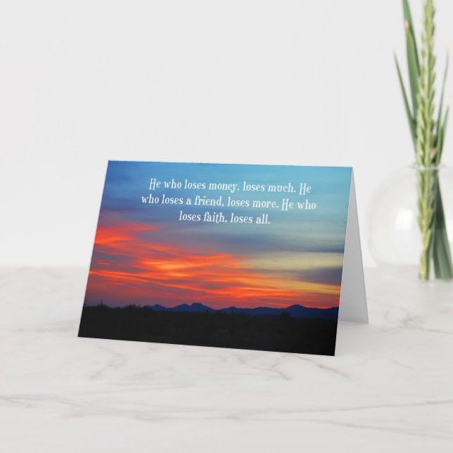 Cartão Encouragement Card (Frente)