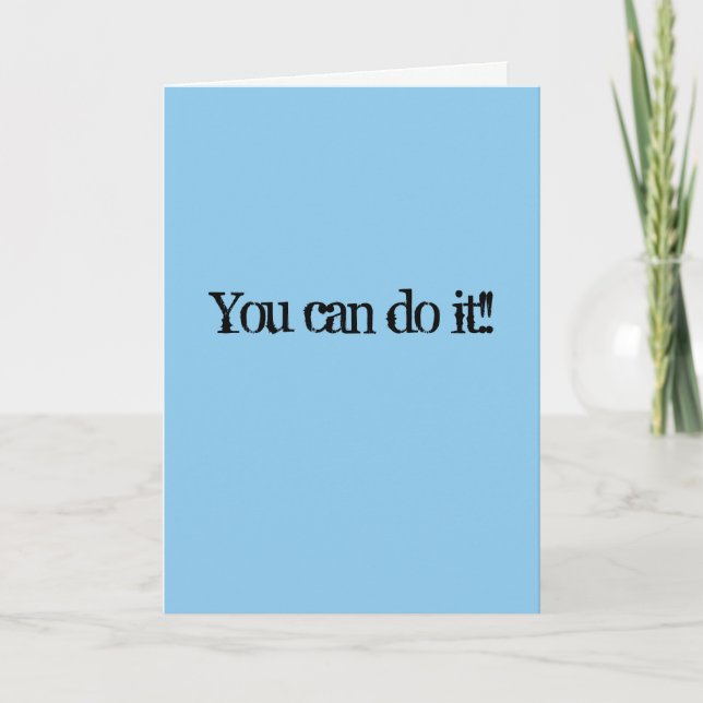 Cartão Encouragement Card - Sarcastically! (Frente)