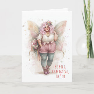 Cartão Encouragement Fairy Greeting Inspirational Quote