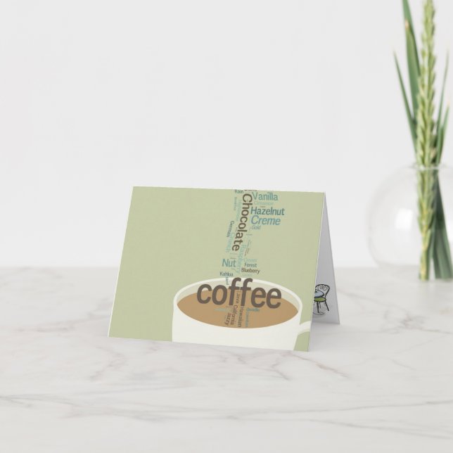 Cartão Endless Possibilities Coffee Note Cards (Frente)