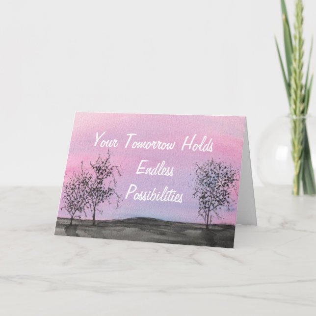 Cartão Endless Possibilities Graduation Card (Frente)