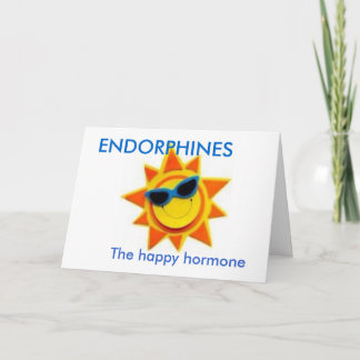 Cartão ENDORPHINES, The happy hormone