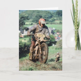 Cartão Enduro rider birthday card