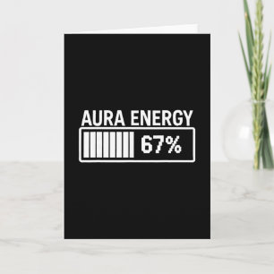 Cartão Energia Aura aos 67 Meme Divertido Seis Sete Geraç