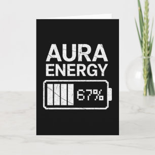 Cartão Energia Aura Em 67 Meme Divertido Seis Sete Geraçã