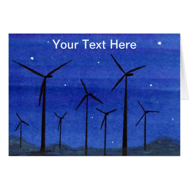Cartão Energia eólica (Frente Horizontal)