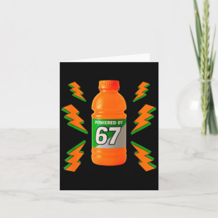 Cartão Energizado Por 67 Aura Energy Divertido 6 7 Meme S