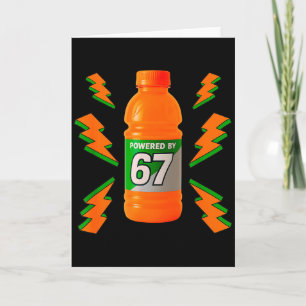 Cartão Energizado Por 67 Aura Energy Engraçado 6 7 Meme S