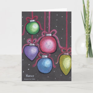 Cartão Enfeites Coloridos - KidsArt para CHOC