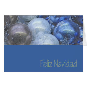 Cartão Enfeites de natal Feliz Navidad