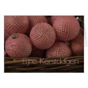 Cartão Enfeites de natal Fijne Kerstdagen