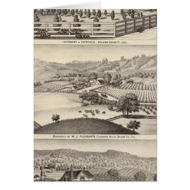 Cartão Enfermaria, residências (Frente)