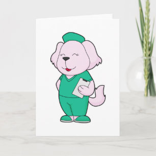 Cartão Enfermeira Cachorro
