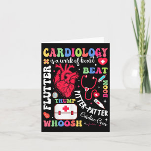 Cartão Enfermeira cardíaca Cardiologia é trabalho do cora