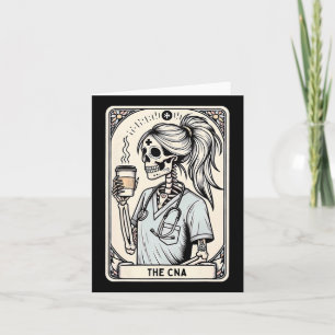 Cartão Enfermeira certificada Istant Tarot Card Skeleton 