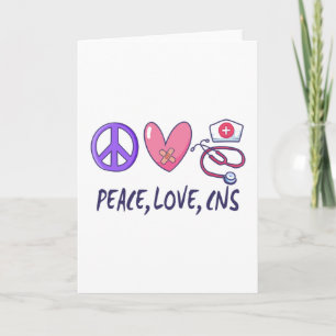 Cartão Enfermeira CNS Paz Amor