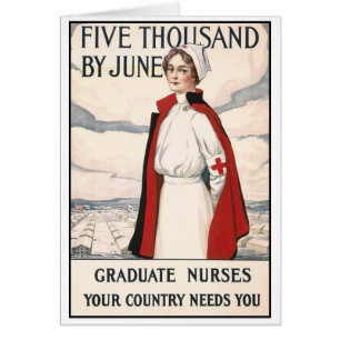 Cartão Enfermeira de 5 mil por junho Recrutando Poster