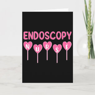 Cartão Enfermeira de Endoscopia Corações Doce São Valenti