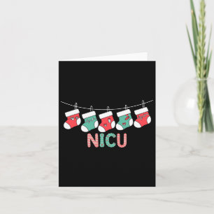 Cartão Enfermeira de Natal Engraçada Neonatal Intensiva