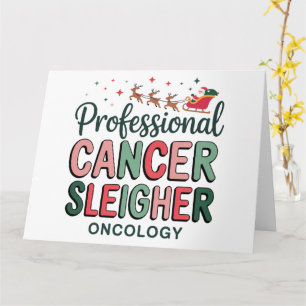 Cartão Enfermeira de Oncologia Natal Câncer Quimioterapia
