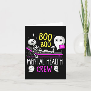 Cartão Enfermeira de saúde Psych Boo Boo Crew Enfermando 