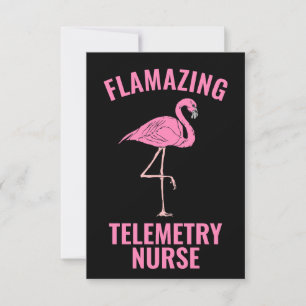 Cartão Enfermeira de Telemetria Flamazing Card