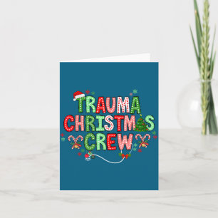 Cartão Enfermeira de Trauma de Natal Equipe Cirúrgica Ver