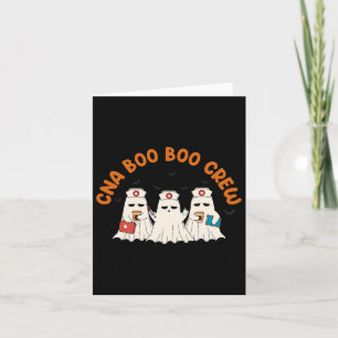 Cartão Enfermeira de tripulantes do Cna Boo Retro Funny G