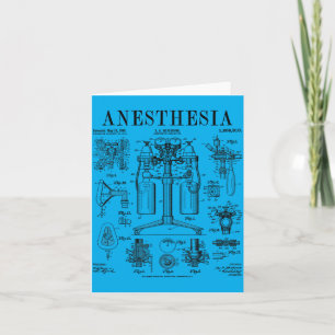Cartão Enfermeira Doutor Anestesia Médico Anestesiologist