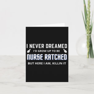 Cartão Enfermeira Enfermeira Enfermeira Caráter de Filme