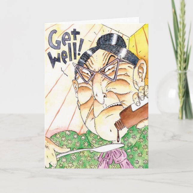 Cartão Enfermeira Kratchity "Get Good Medicine" (Frente)