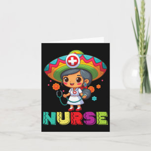 Cartão Enfermeira Mexicana Cinco De Mayo Enfermeira Mulhe