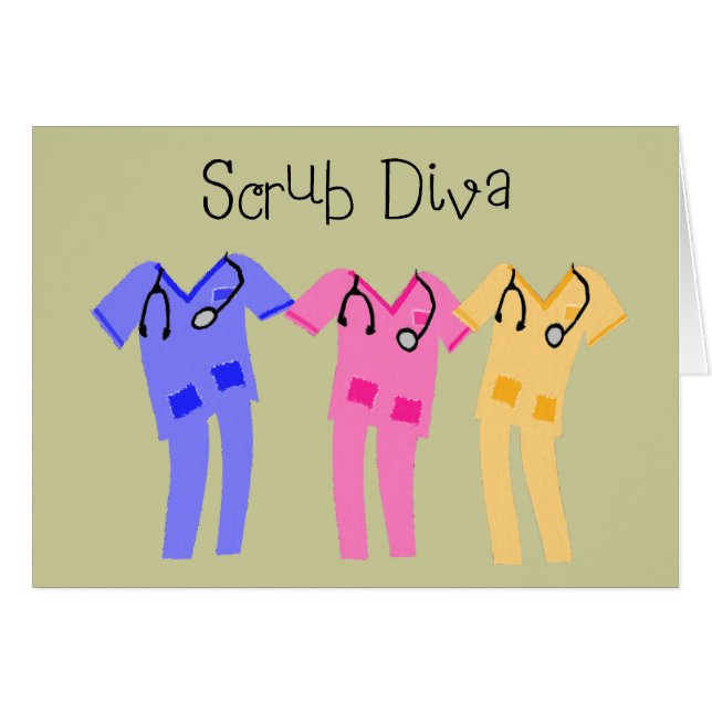 Cartão Enfermeira ou presentes médicos do portador de (Frente Horizontal)