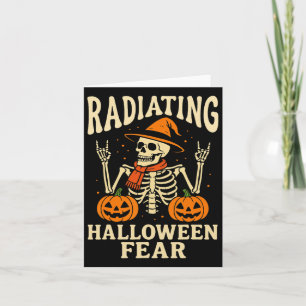 Cartão Enfermeiro de Radiologia do Halloween