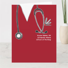 Cartão Enfermeiro Enfermeiro Formando Escolar