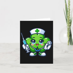 Cartão Enfermeiro Enfermeiro Shamrock Enfermeiro Encantad